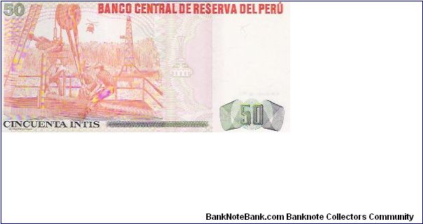 Banknote from Peru year 1986