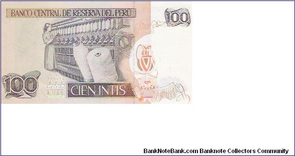 Banknote from Peru year 1987