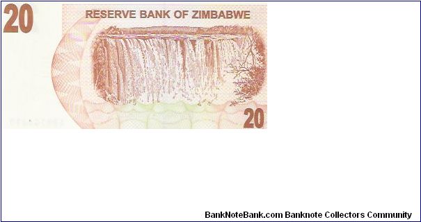 Banknote from Zimbabwe year 2007