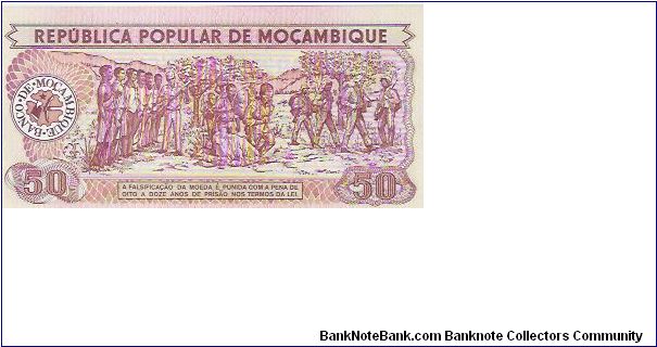 Banknote from Mozambique year 1986