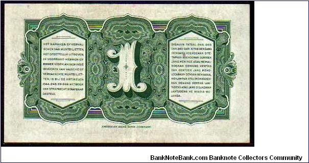 Banknote from Netherlands year 1943