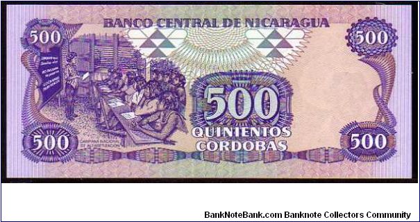 Banknote from Nicaragua year 1985