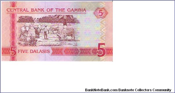 Banknote from Gambia year 2001