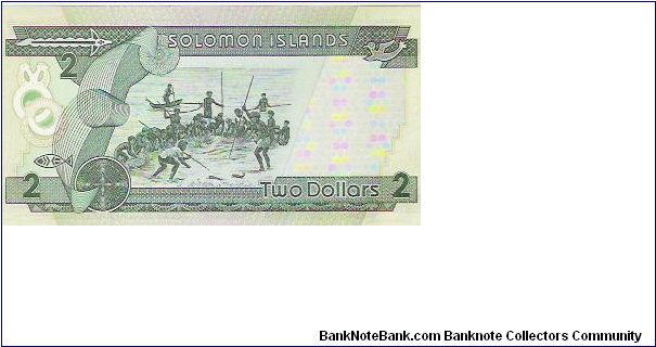 Banknote from Solomon Islands year 1986