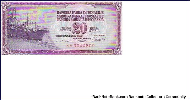 20 DINARA

EE 0044809

P # 88B Banknote