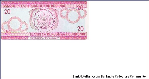 Banknote from Burundi year 2005