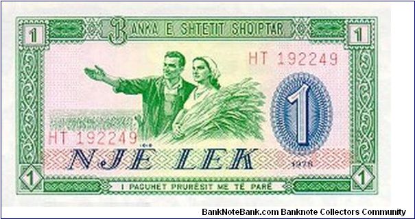 Shkoder Fortress on back Banknote