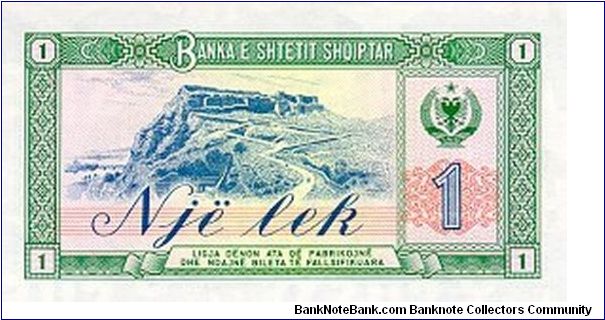 Banknote from Albania year 1976