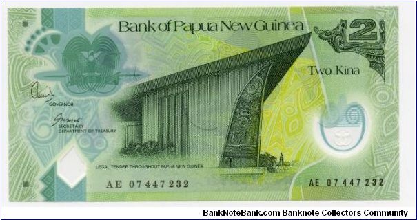 2 Kina
Polymer note Banknote