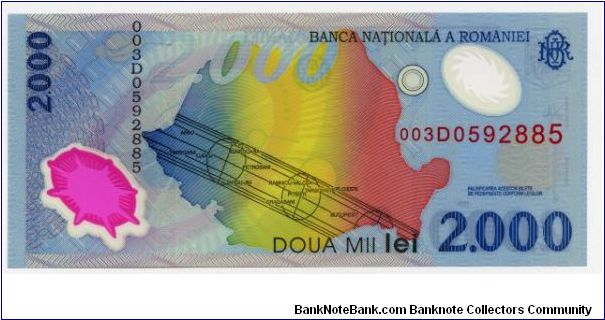 2,000 Lei
Polymer note Banknote
