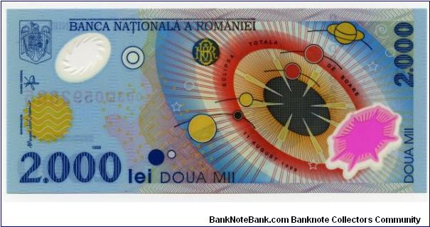 Banknote from Romania year 2000