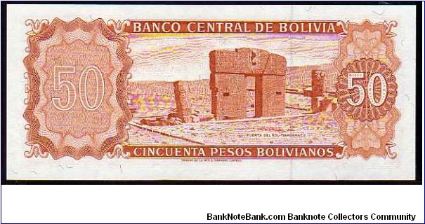 Banknote from Bolivia year 1962