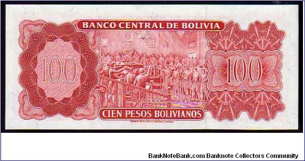 Banknote from Bolivia year 1962