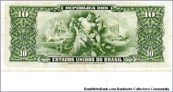 Banknote from Brazil year 1956