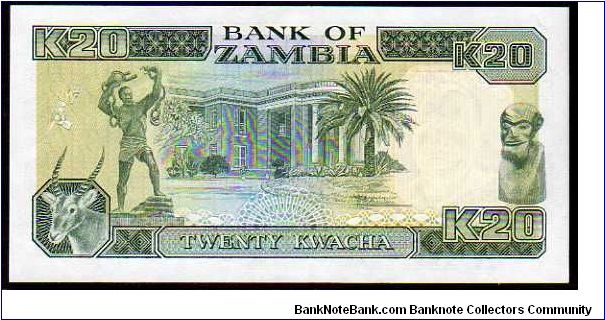 Banknote from Zambia year 1989