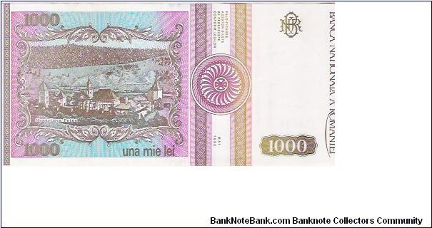 Banknote from Romania year 1993