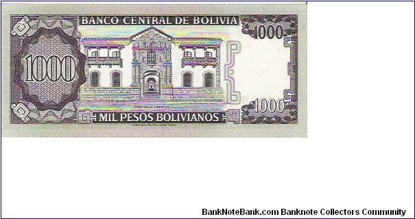 Banknote from Bolivia year 1982