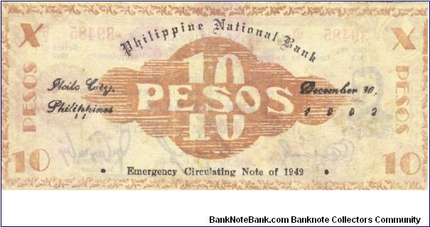 Banknote from Philippines year 1942