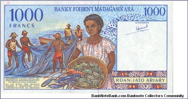 Banknote from Madagascar year 1994