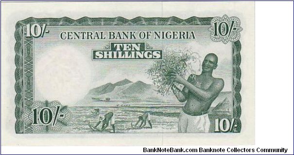 Banknote from Nigeria year 1956