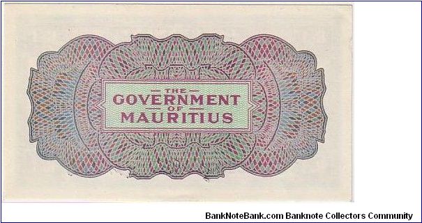Banknote from Mauritius year 1945