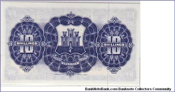 Banknote from Gibraltar year 1958