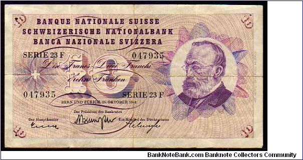 10 Francs
Pk 45 Banknote