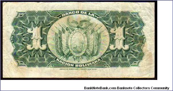 Banknote from Bolivia year 1911