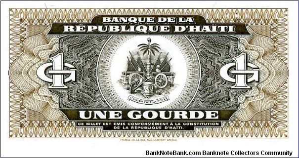Banknote from Haiti year 1993