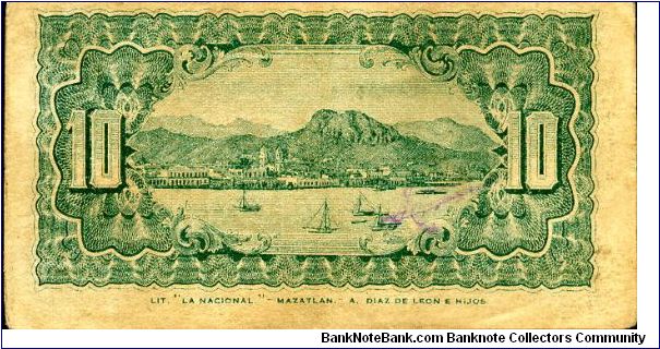 Banknote from Mexico year 1913