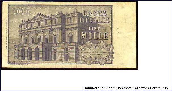 Banknote from Italy year 1980