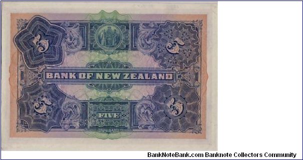 Banknote from New Zealand year 1917