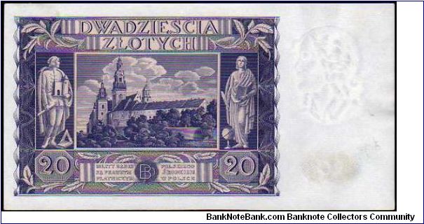Banknote from Poland year 1936