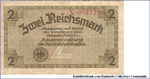 Note issued for use in Nazi-occupied countries Banknote