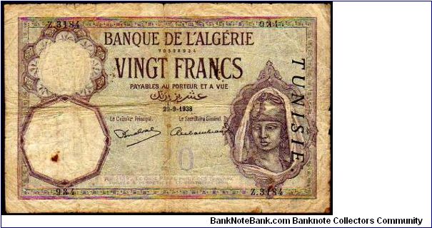 20 Francs
Pk 6b Banknote