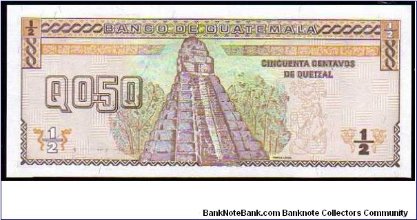 Banknote from Guatemala year 1998