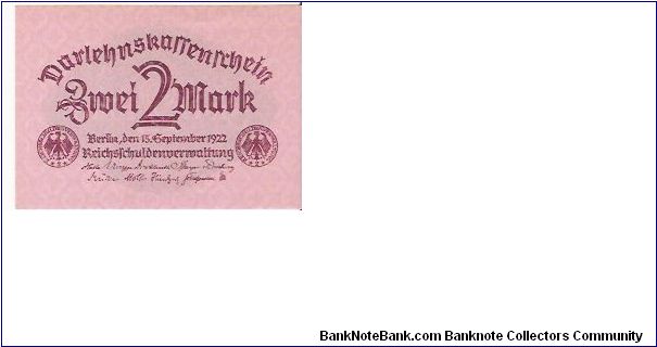 2 MARK Banknote