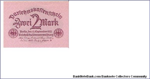 2 MARK Banknote