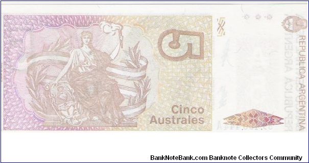 Banknote from Argentina year 1989