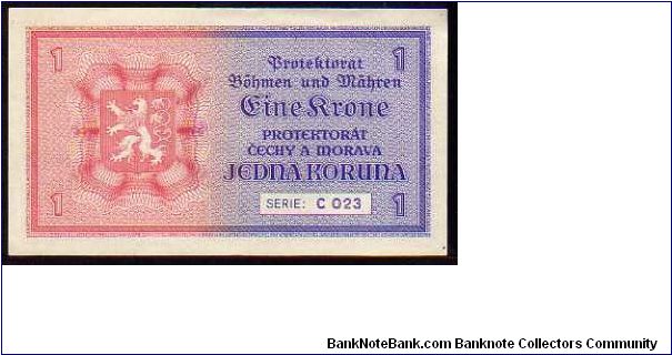 Banknote from Czech Republic year 1940