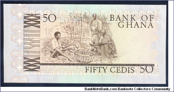 Banknote from Ghana year 1980