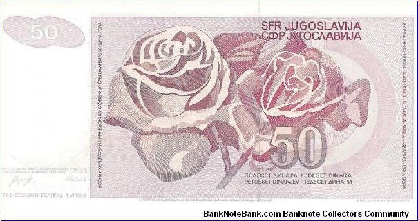 Banknote from Yugoslavia year 1990