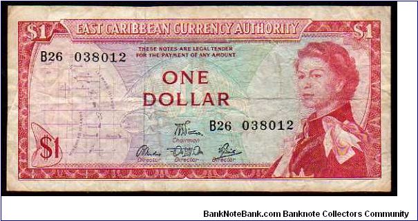 *EASTERN CARIBBEAN STATES*
__________________

1 Dollar
Pk 13d
------------------ Banknote