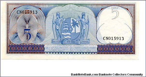 Banknote from Suriname year 1963