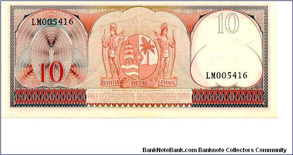 Banknote from Suriname year 1963