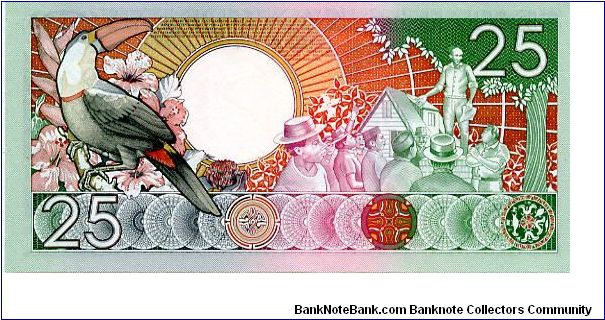 Banknote from Suriname year 1988