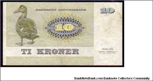 Banknote from Denmark year 1972