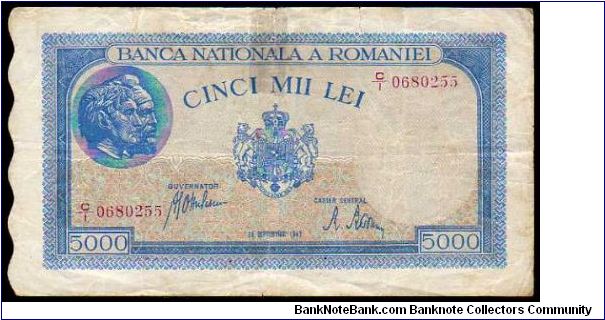 5000 Lei
Pk 55 Banknote