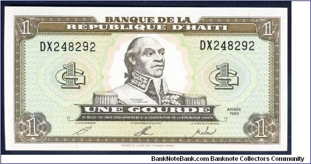 Haiti 1 Gourde 1993 P259. Banknote