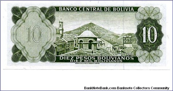 Banknote from Bolivia year 1962